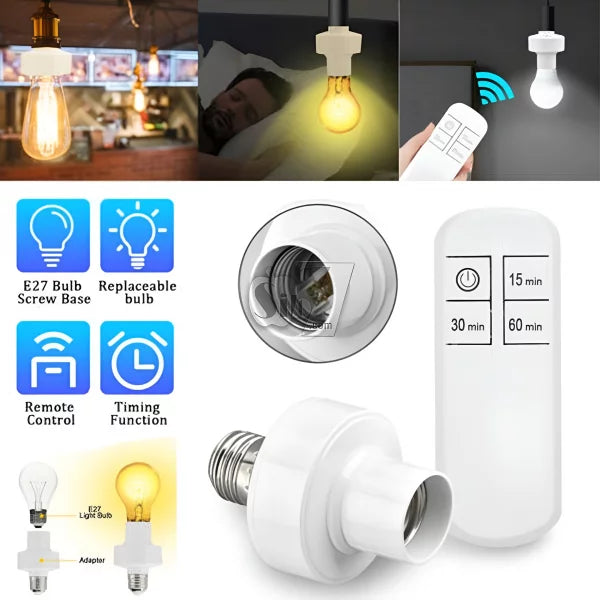 Smart Wireless Remote Control Lamp Holder | Easy Life Plus