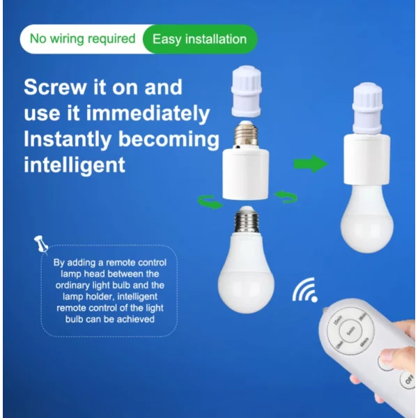 Smart Wireless Remote Control Lamp Holder | Easy Life Plus