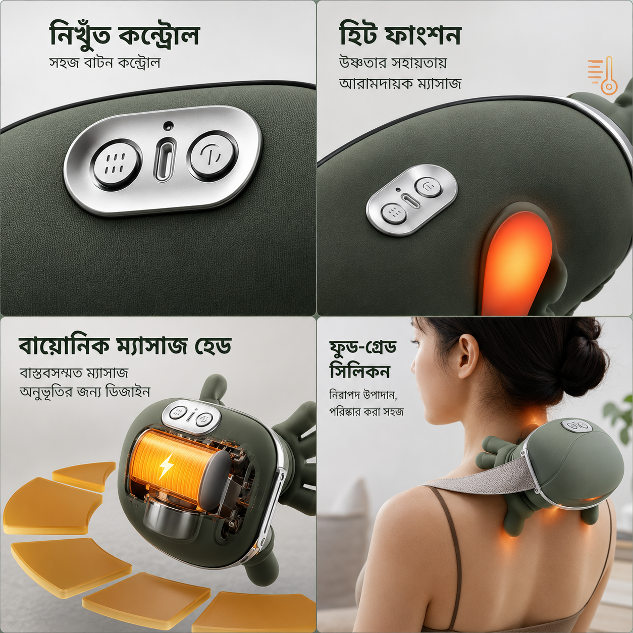 4D Neck & Shoulder Massager with Heat