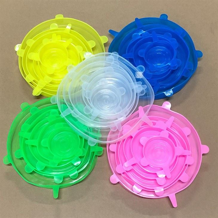 6 Pcs Silicone Stretch Lids Set | Reusable Food Covers | Easy Life Plus